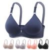 Women Bra Push Up Thin Padded No Steel Ring Adjustable Shoulder Strap Deep V Neck Breathable Breast Support Lady Brassiere Female Underwear