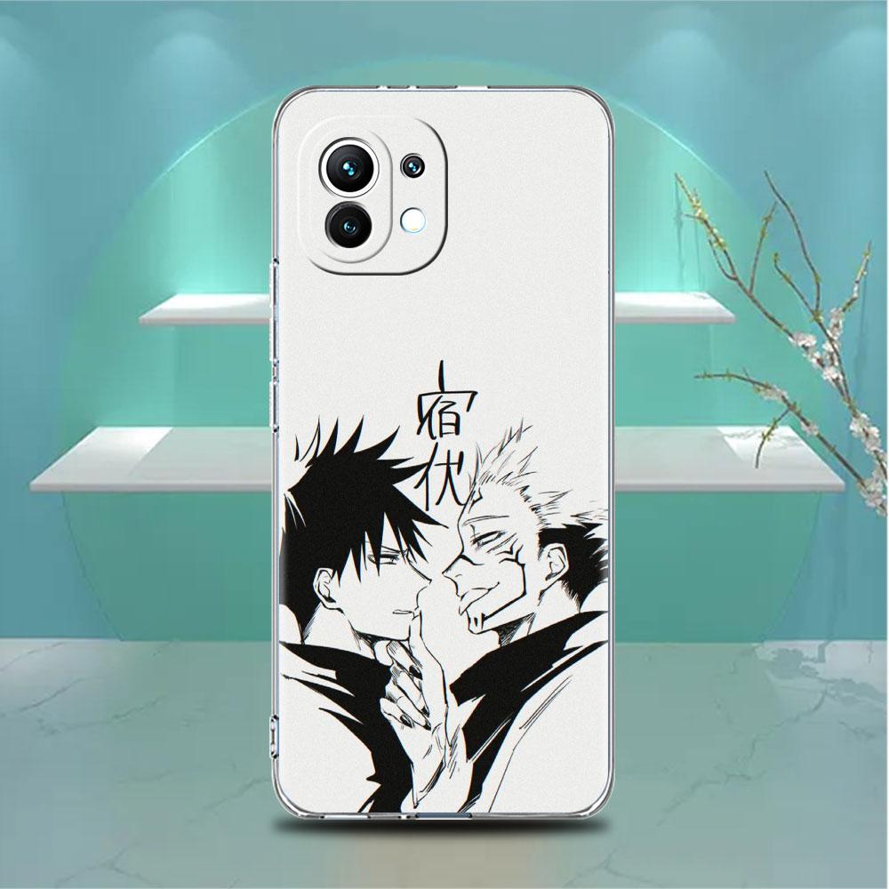 Милый прозрачный чехол с изображением аниме Jujutsu Kaisen для Xiaomi Mi Poco X3 NFC M3 Pro F3 F1 11 Lite 12 Note 10 11T 9T, прозрачный чехол для телефона