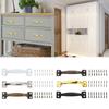 4pcs Barn Door Drawers Handles Bows-Shaped Metal Wardrobe Cabinet Pulls Iron Furniture Knob for Home Decoration
