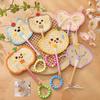 Colorful Banana Fan Cute Bamboo Weaving Fan Bag Decoration Pendant Decorative Craft Fan  Travel
