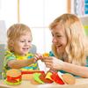 18/24Pcs Fancy Pretend for Play Fast Food Set Hamburger French Fries Simulation Toys Children Birthday Gift