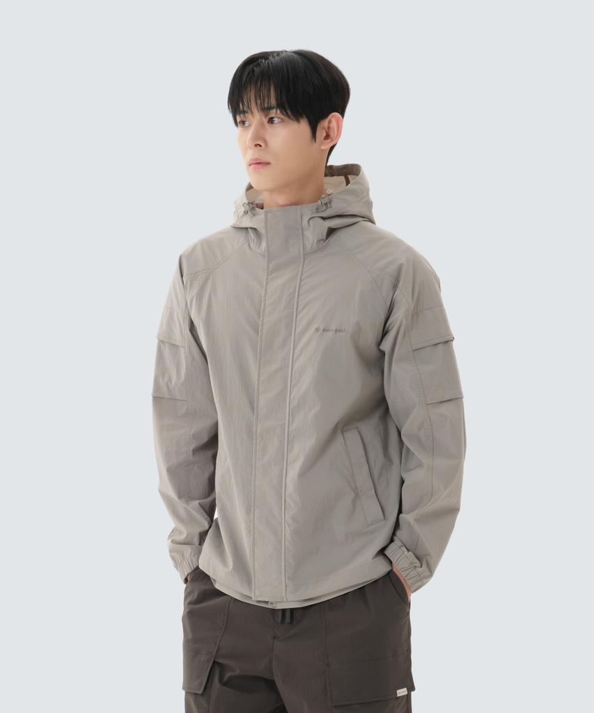 Ветровка Snowpeak Apparel Root с карманом на рукаве (S26Mmrwb62) Туманно-серый