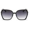 Trendy UV Protection Women's Rhinestone Shades Oversized Street Shooting Large Frame Sunglasses Gradient Eyewear