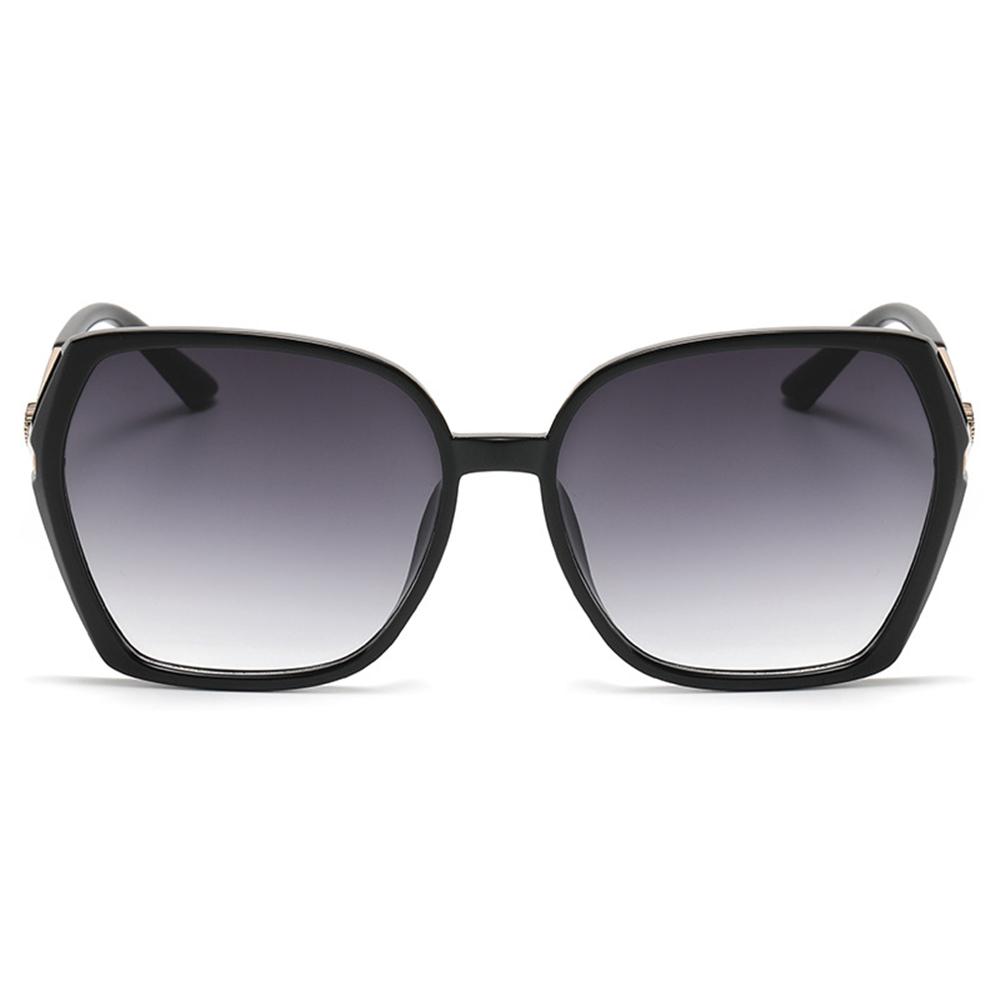 Trendy UV Protection Women's Rhinestone Shades Oversized Street Shooting Large Frame Sunglasses Gradient Eyewear