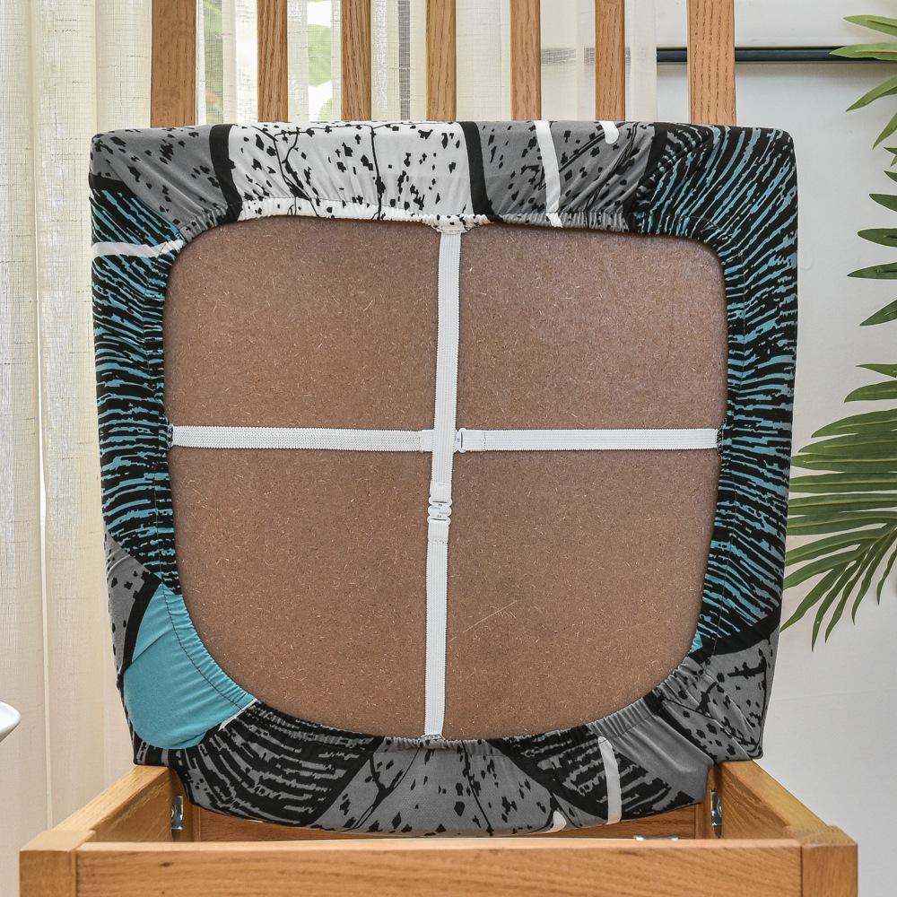 All Seasons Print Seat Cushion Cover For Dining Room Home Decor Spandex Stretch Chair Covers Removable Washable Chair Protector