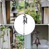 Rustic Birdhand Rattles Villa Yard Decoration Dinner Bell Durable Cast Iron Bird Doorbell  Indoor