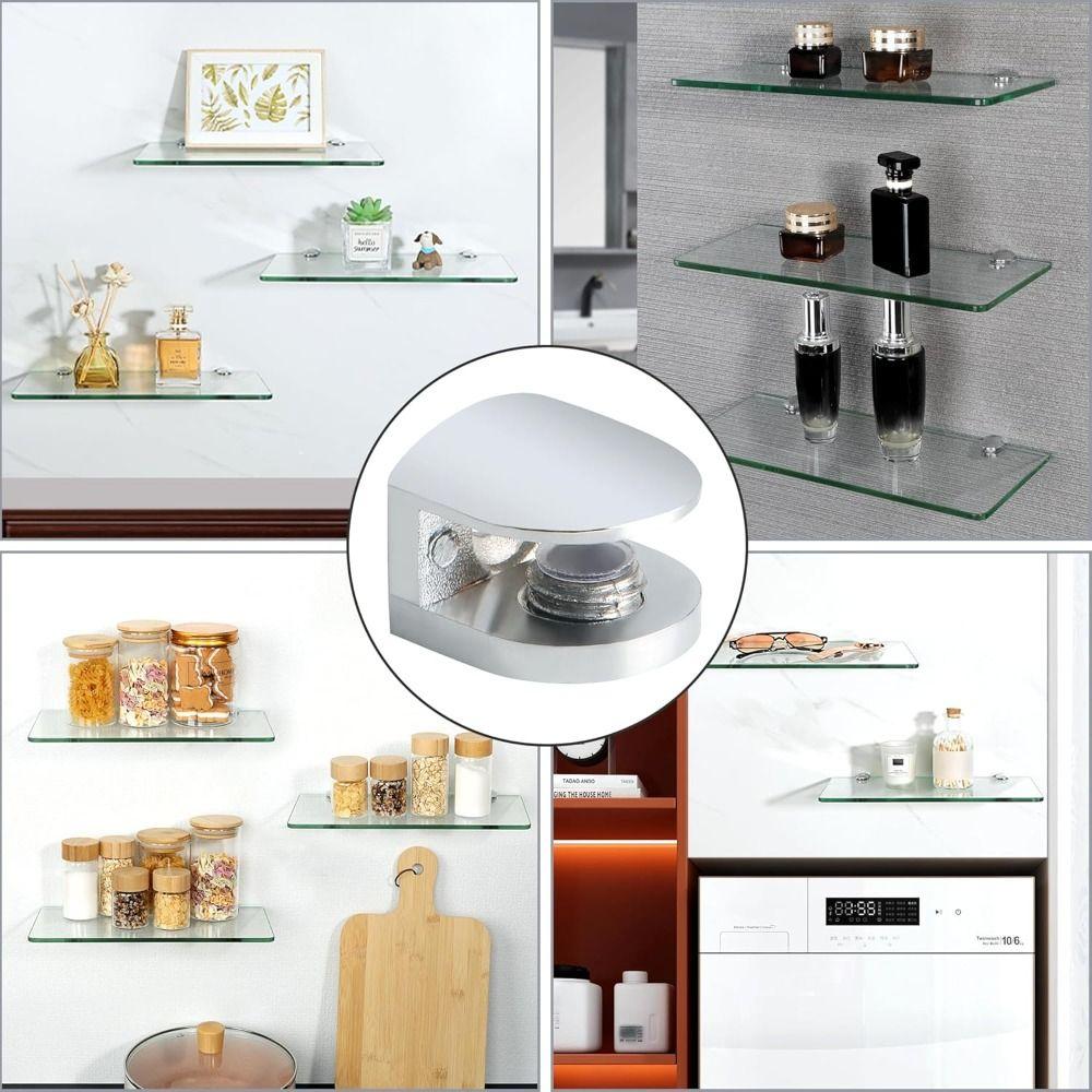 Прочный Держатель для Перил Регулируемый Деревянные Стеклянные Полки Зажим Крепеж Ванная Комната Зажим Держатель