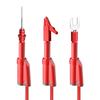 Cleqee Stackable Banana Plug силиконовый тестовый провод 4 мм Stackable Banana Plug с тестовым штекером типа «крокодил» для сменного тестового набора