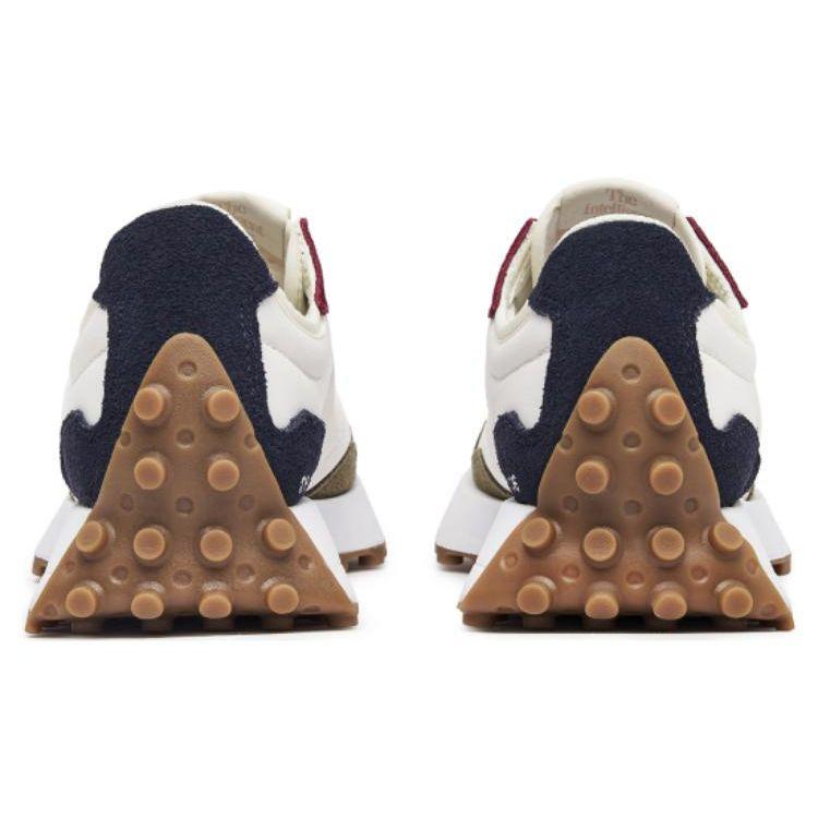 New Balance Nb 327 Color Block Splicing Fabric Leather Low Top Casual Running Shoes Women Sneaker White Green Red WS327CK1