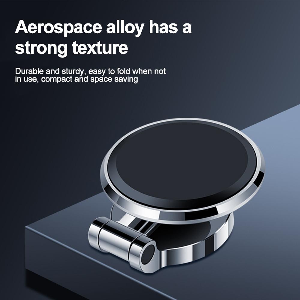 Вращающийся на 360 градусов магнитный автомобильный держатель для телефона, кронштейн для GPS-навигации, складная подставка для мобильных телефонов для IPhone, Xiaomi, Huawei, Samsung