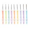 9 шт. Вязальные крючки Ручка из мягкой полимерной глины Алюминиевые крючки для вязания Иглы Рукоделие Удобный захват для вязания шарфов и перчаток своими руками