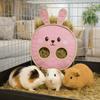 Practical Suspended Type Rabbit Hay Bag Bunny Shaped Cartoon Hamster Feeding Bag Chew-Proof Hay Hanging Pouch Small Pets