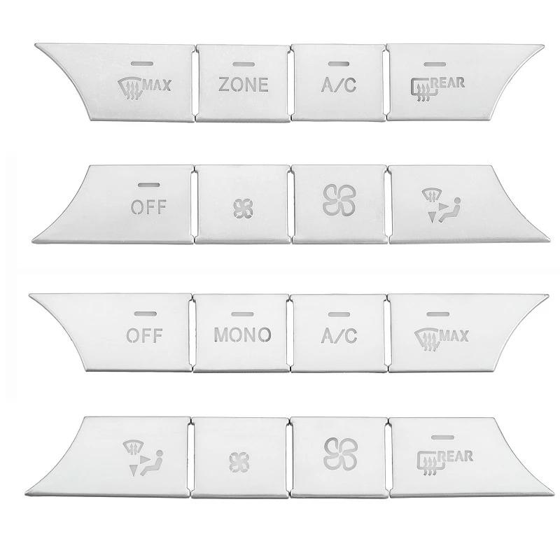 ABS автомобильная консоль AC Media Volume Авто кнопки блестки крышка наклейки отделка подходит для Mercedes Benz CE CLS GLK Class W204