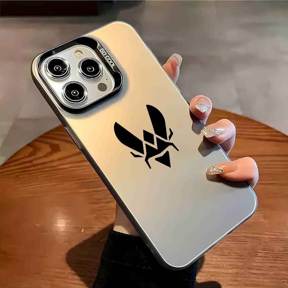 Чехол для телефона с логотипом команды CS2 Vitality для iPhone 16 15 14 13 12 11 Plus Pro Max, разноцветный, лазерный Aurora, противоударный, Funda Cover