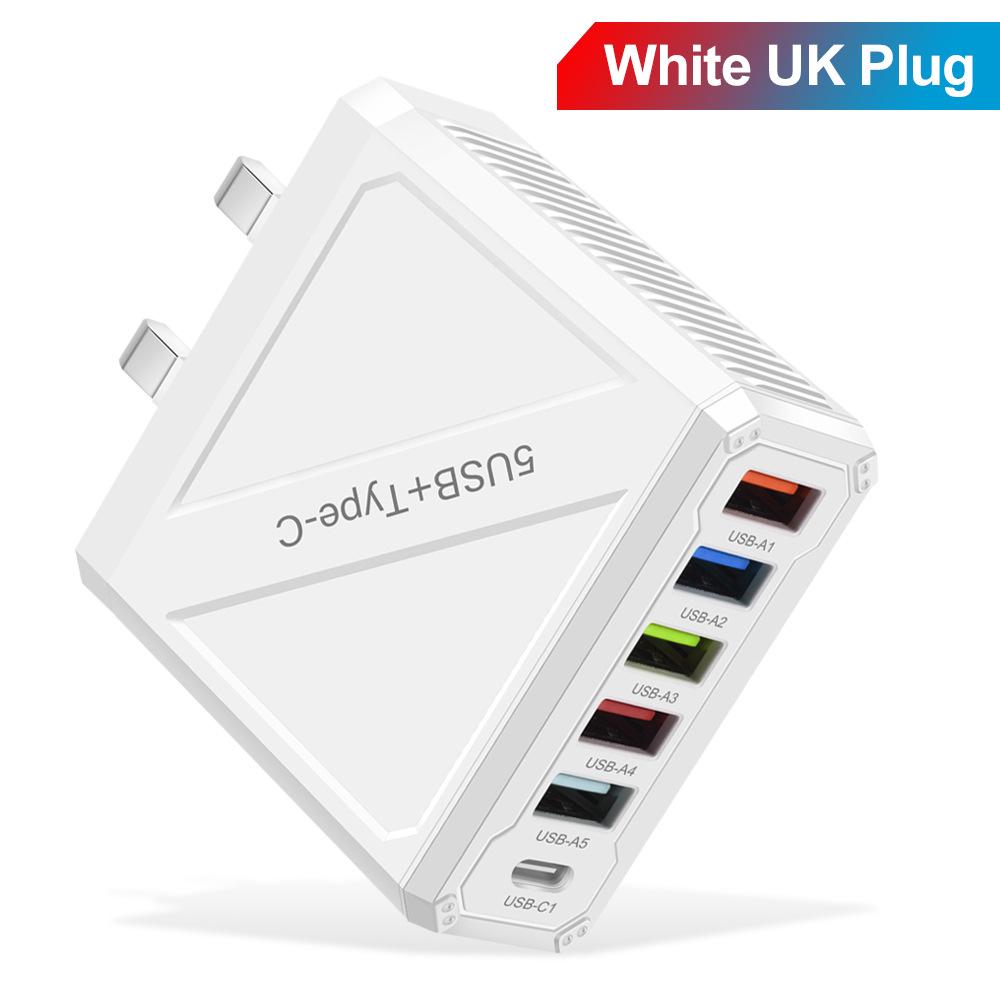 3.1A 5-портовое USB-зарядное устройство для мобильного телефона с вилками EU, US, UK, KR