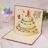 3D всплывающие поздравительные открытки, согревающая светодиодная подсветка, торт ко дню рождения, музыка, поздравительные открытки с днем ​​рождения, всплывающие поздравительные открытки, лазерная резка, лучшие открытки с днем ​​рождения