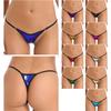 Womens Shiny Low Rise Micro Thong Elastic Waistband G String Underwear Bikini Swimwear