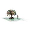 Складная 3D Pop-up Пасхальная открытка Бумажное искусство с конвертом Пасхальные открытки Поздравительная открытка Пригласительная открытка Кролик Яйцо Подарки Открытка