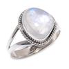 Natural Rainbow Moonstone Gemstone 925 Solid Sterling Silver Gift Ring S.8 P5h30