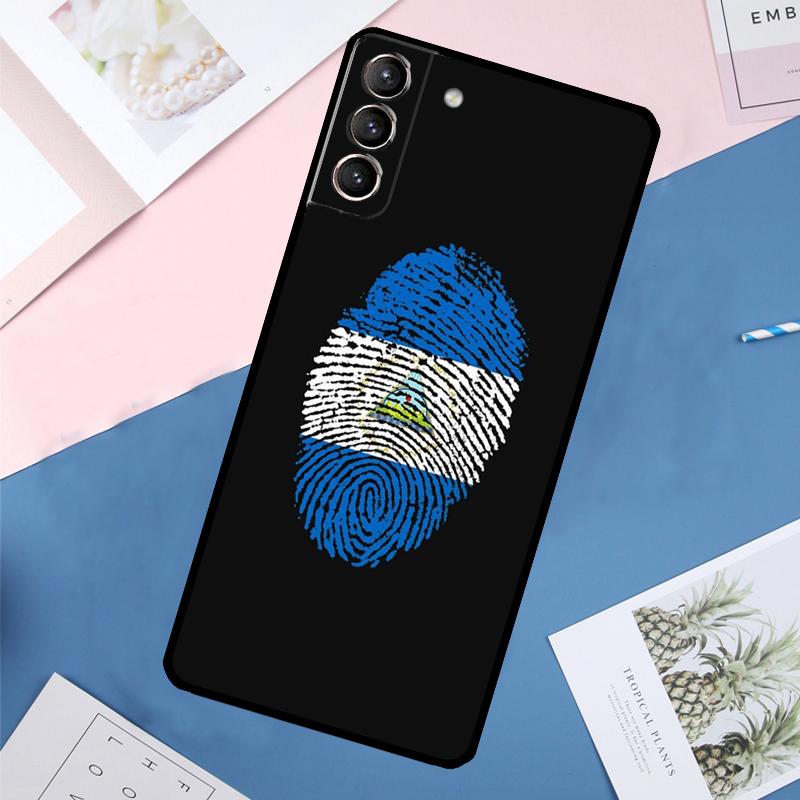 Nicaragua Flag Case For Samsung Galaxy S24 S22 S23 Ultra Note 20 S9 S10 Note 10 Plus S20 FE S21 FE Cover