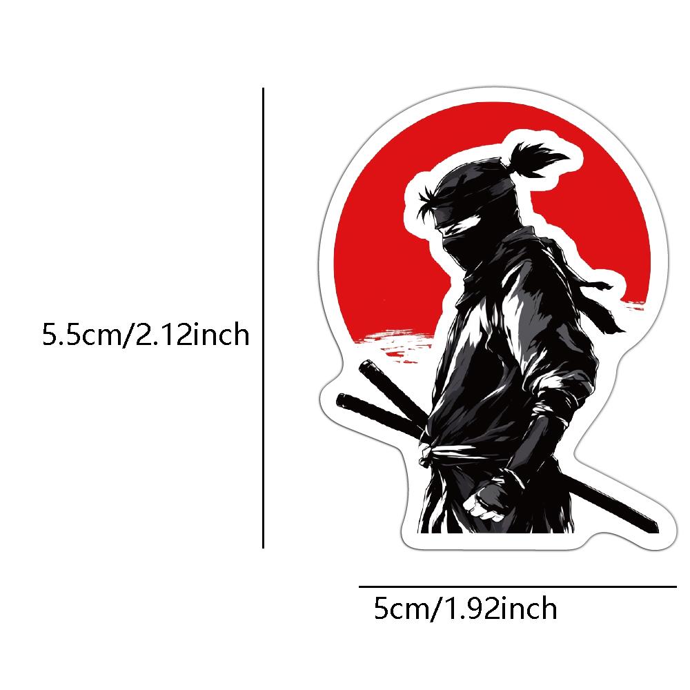 50PCS Creative Ninja Cute Cartoon Stickers Notebook Phone Case DIY Waterproof Decorative Stickers