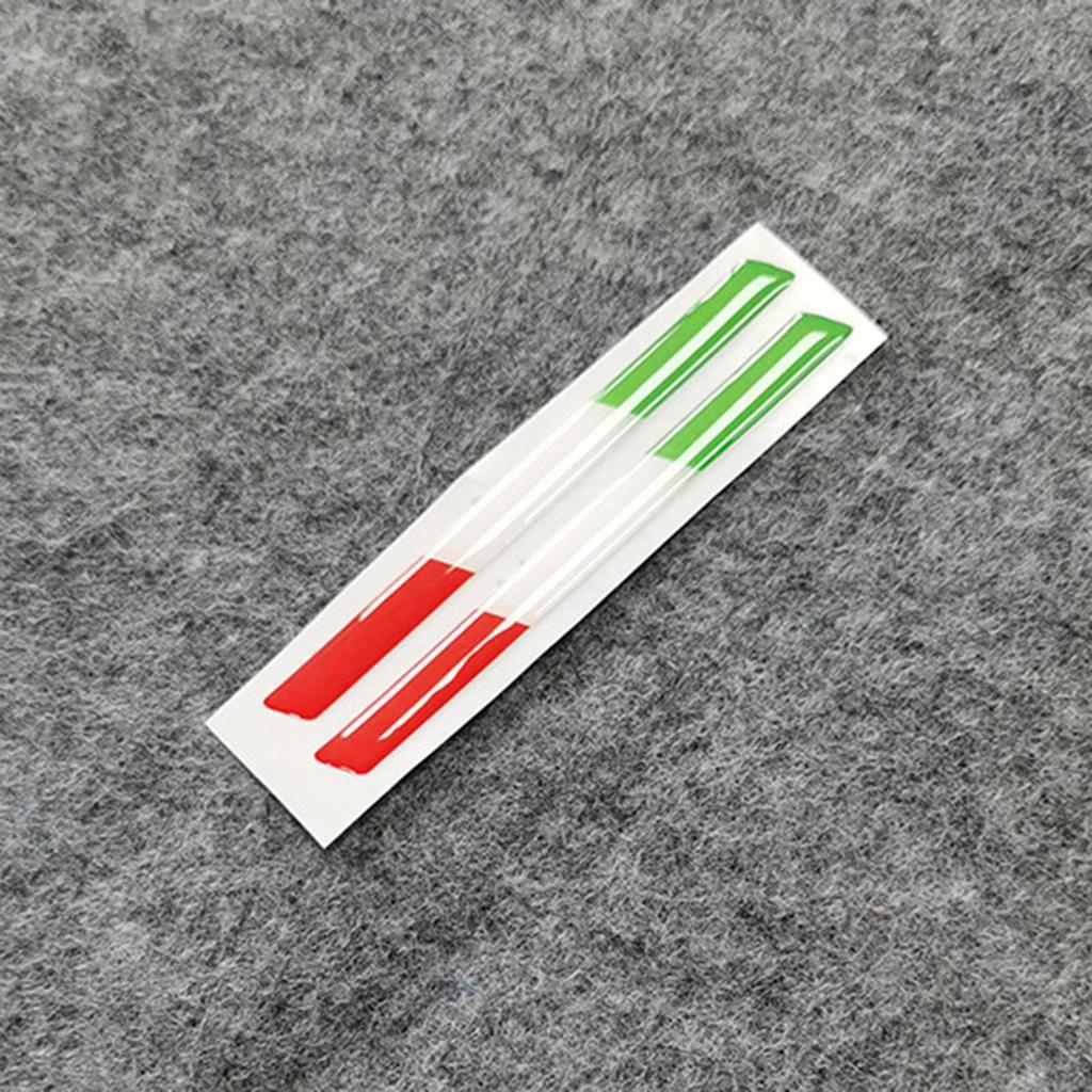Italian Flag Sticker for Car, Truck Decor Sticker, 3D Car Bumper Decal, Car Window Adhesive Graphic Bike Truck