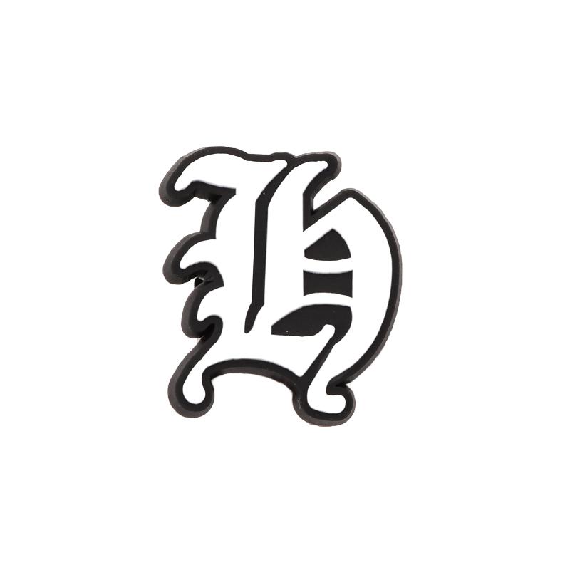 Maxun Шармы для обуви в виде старого алфавита, Буквенное украшение для сабо, сандалий, Милый браслет с графемой, Аксессуары для вечеринок, Сувенир, 1 шт.