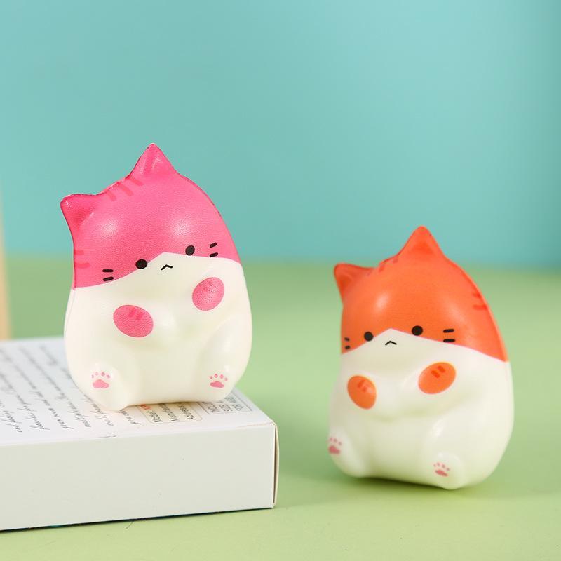 Милый Котик Сжималка Игрушка-Антистресс Мягкий Медленно Возвращающийся Нетоксичный для Детей Взрослых Офиса Дома Путешествий