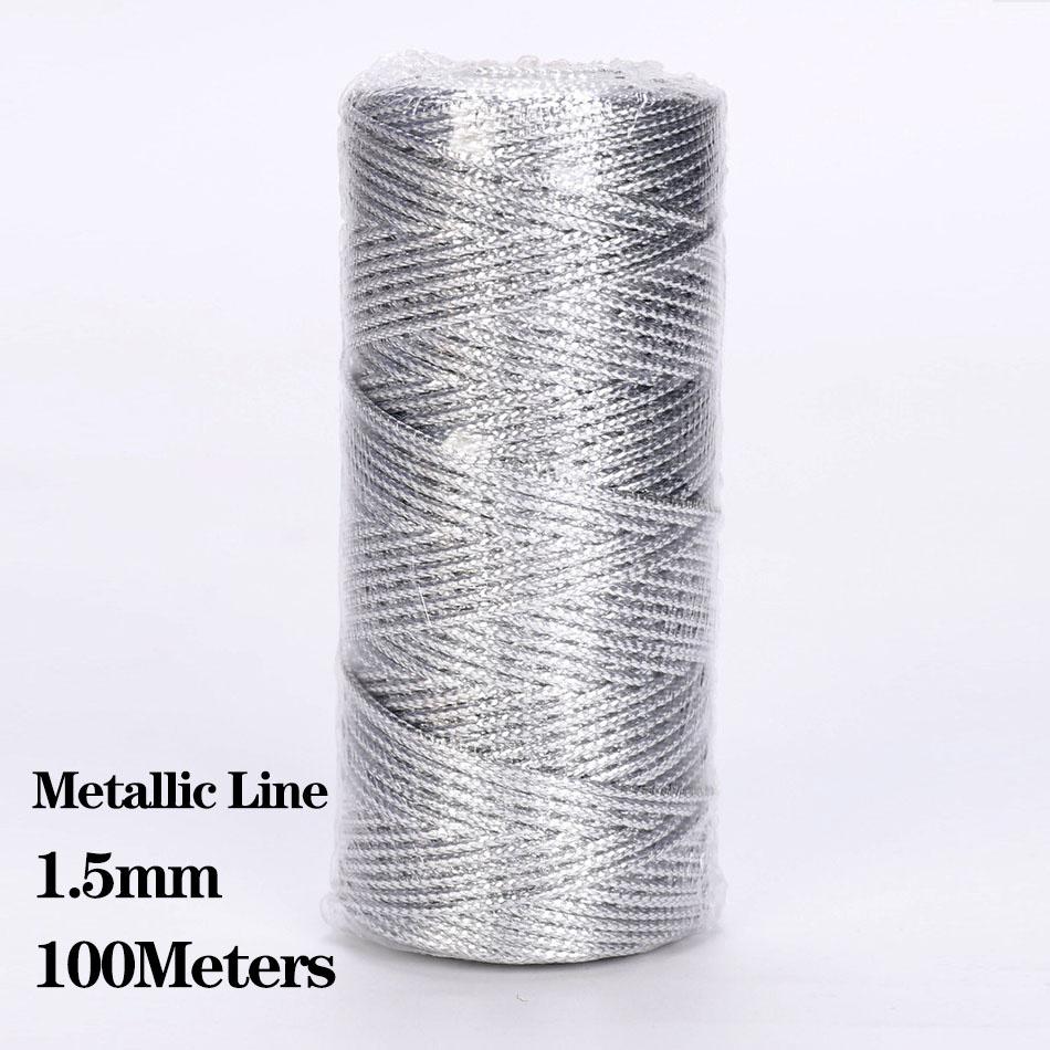 2 мм 100 м хлопковая веревка, шнур для макраме, свадебный DIY Вышивание, веревка для макраме, лента для изготовления ювелирных изделий, украшение из ниток ручной работы