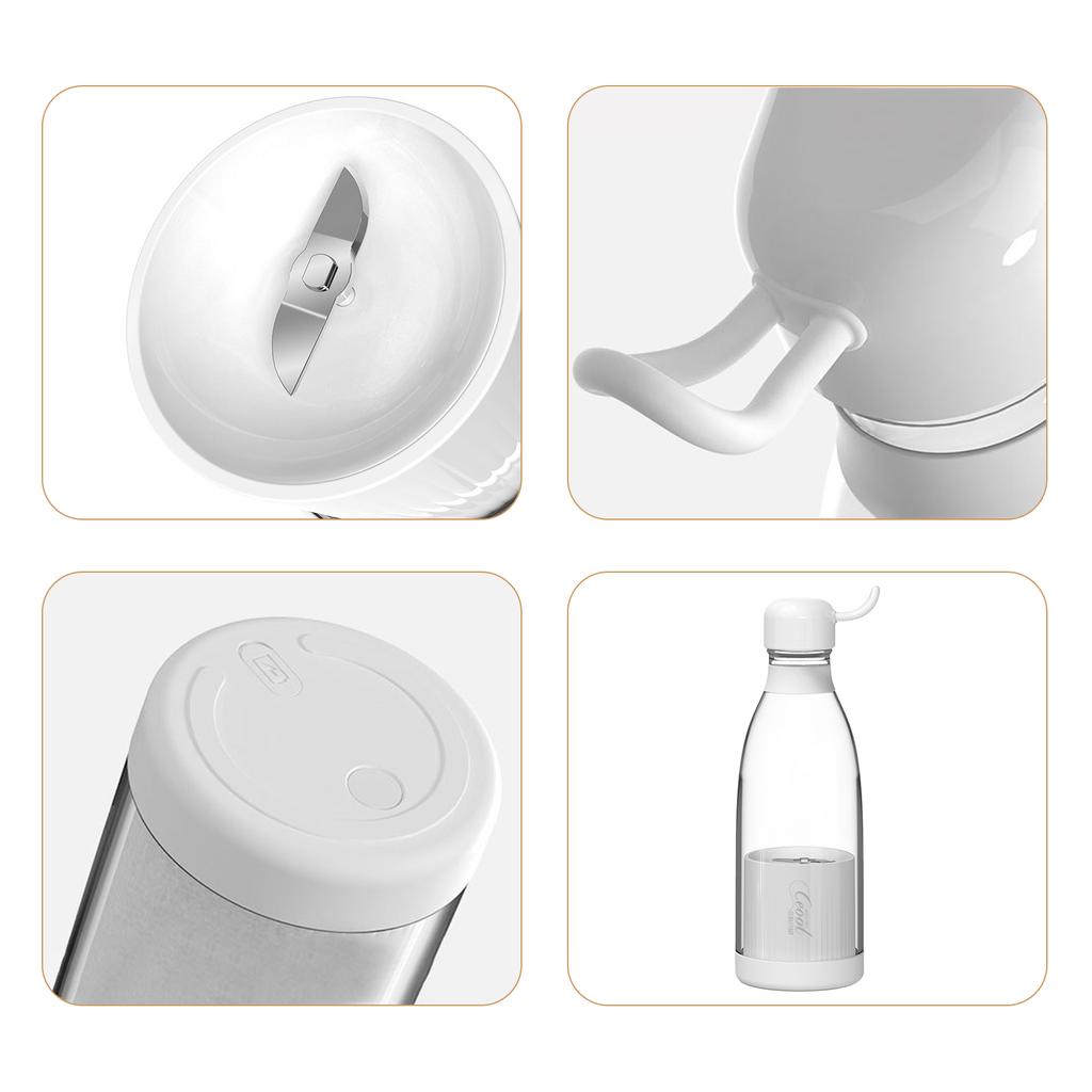 300mL Portable Juicer Electric Mixer Cup With Strap USB Smoothie Blender Shakes Handheld Fruit