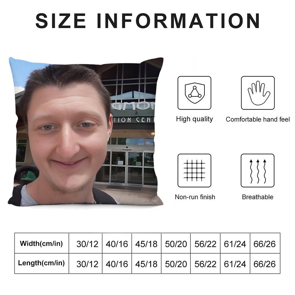 D-Daniel Larson Selfie Pillow Case 3D Print Polyester Fiber 45*45 cm Home Sofa Throw Pillow Cover Decoration Festival Gift