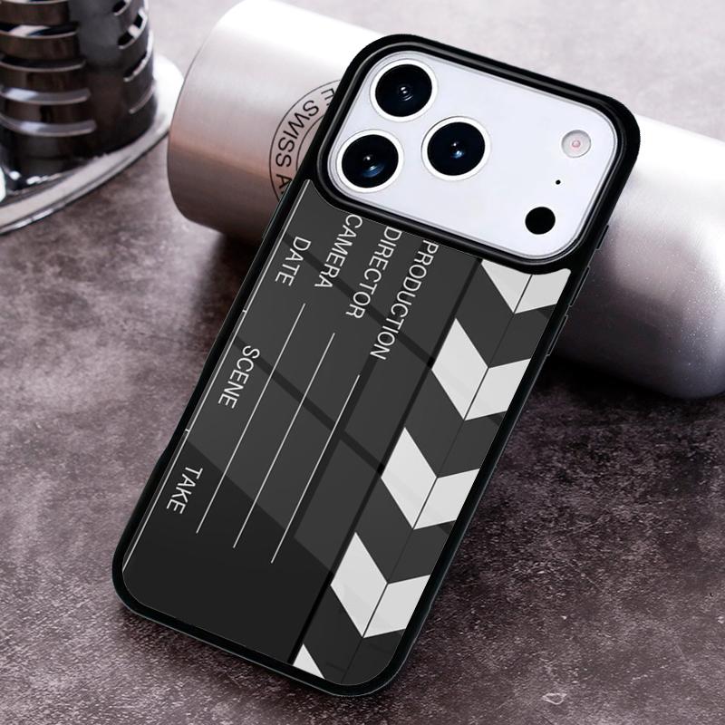 Clapperboard Phone Case For iPhone 17 16 15 14 13 12 11 Pro Max Plus 17Air Soft Silicone Cover