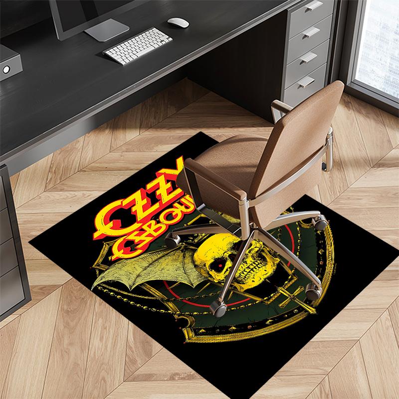 1pc Ozzy Madman1 Print Area Rug - Soft, Washable Non-Slip Indoor Mat for Office Chairs, Living Room, Home Office Decorative Rug