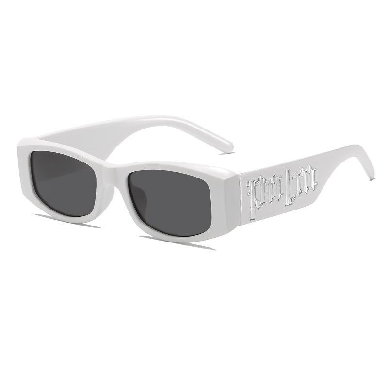 Маленькая оправа Нежно-розовые Солнцезащитные очки с алфавитом Ветрозащитные Солнцезащитные очки Панк Трендовые Солнцезащитные очки