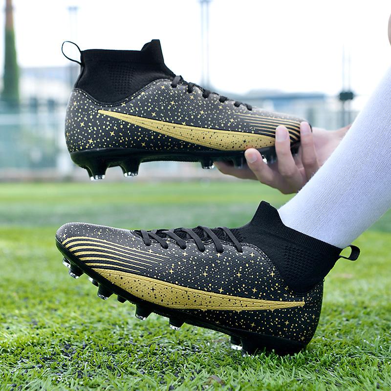 Мужские высокие носки 36-47, футбольные бутсы, молодежная спортивная обувь, футбольная тренировочная обувь, детские футбольные бутсы