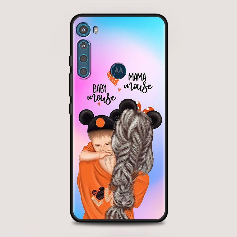 Для MOTOROLA One Fusion чехол для Moto G10 G9 G8 Plus Play Power One G20 G30 G40 G50 G60 Edge 20 Shell Super Mom Baby Girl Boy