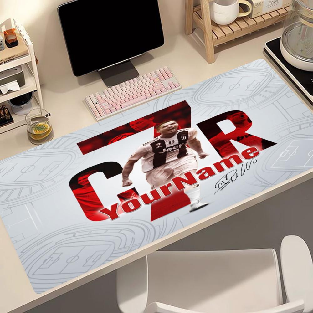 Cristiano Ronaldo Customize Your Name Mouse Pad Gaming Laptop Mouse Pad Desktop Mouse Pad Nonslip Rubber Bottom Perfect For Office Laptop Gaming Setup