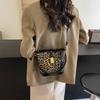 Women'S Bag Portable Bucket Bag Simple Leopard Print Fashion Shoulder Messenger Bag