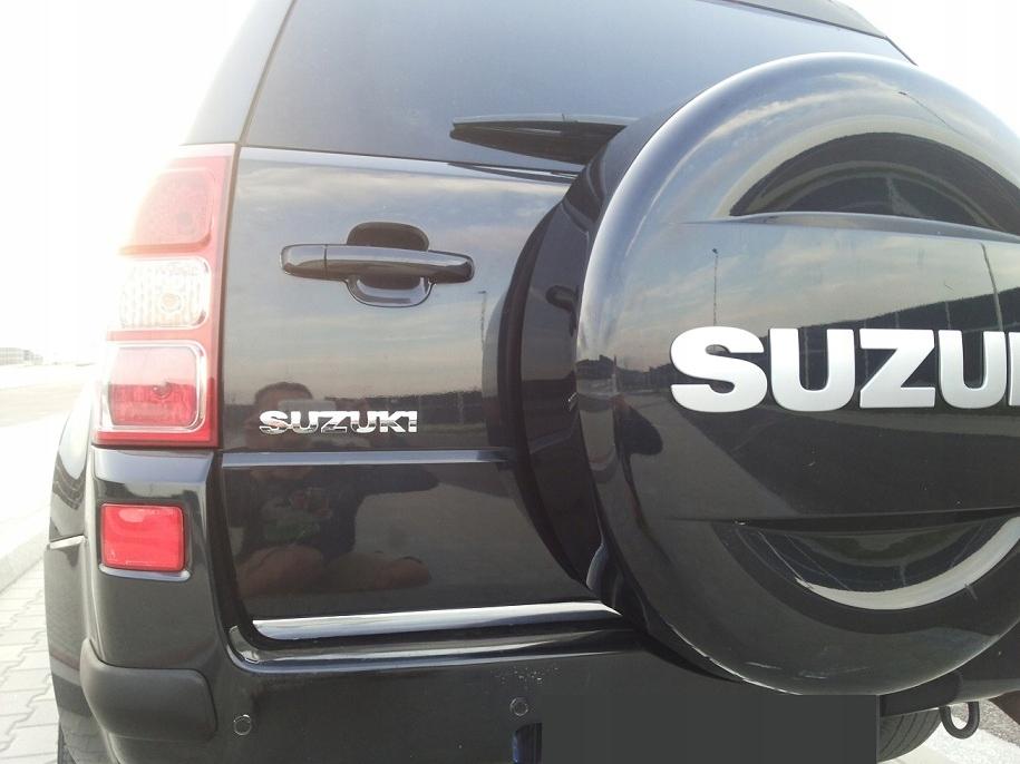 SUZUKI Grand Vitara II 3D - CHROME TRUNK STRIPS