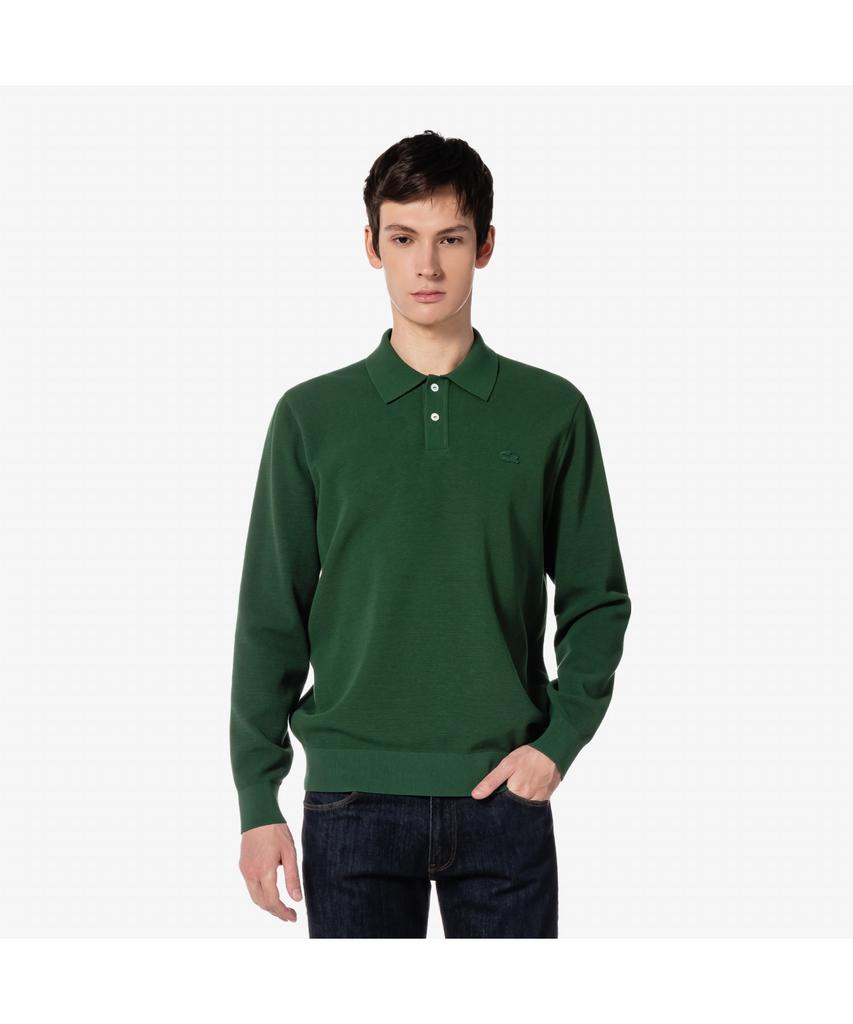 LACOSTE Men'S Long Sleeve Pique Sweater Polo Ah206E-55G 132