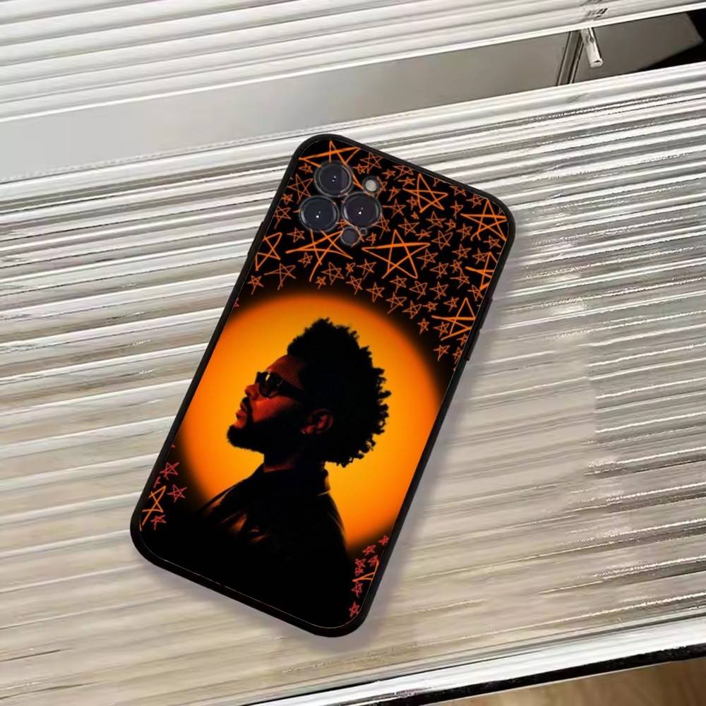 Чехол для телефона T-THE Weekend Singer для iPhone 17,16,15,14,13,12,11 Plus,Pro Max,XS, Мягкий силиконовый черный чехол