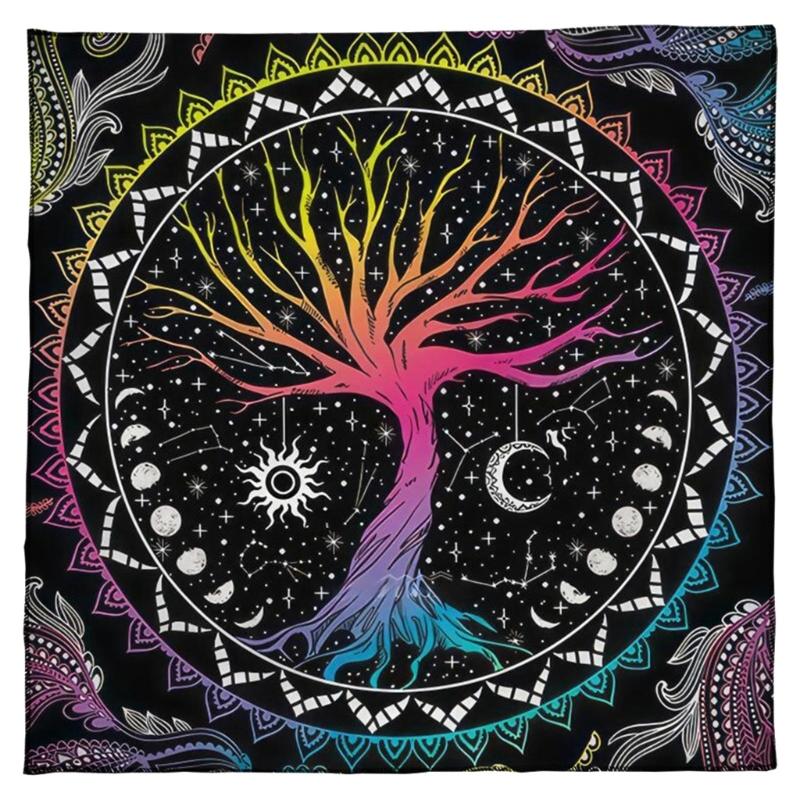 50x50/60x60/75x75см Скатерть-мат для Таро Геометрические гадания Скатерть для стола Настольная игра Коврик для карт Оракулов Коврик для рун