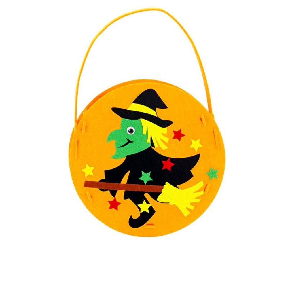 Ghost Bat DIY Trick or Treat Bag Non-woven Fabric Pumpkin Handbag DIY Halloween Candy Bag  Toddlers