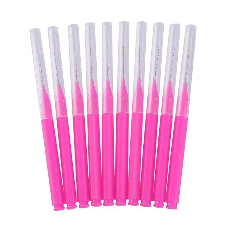 10 шт., аппликаторы для микрокистей, наращивание ресниц, щетка для чистки клея для ресниц