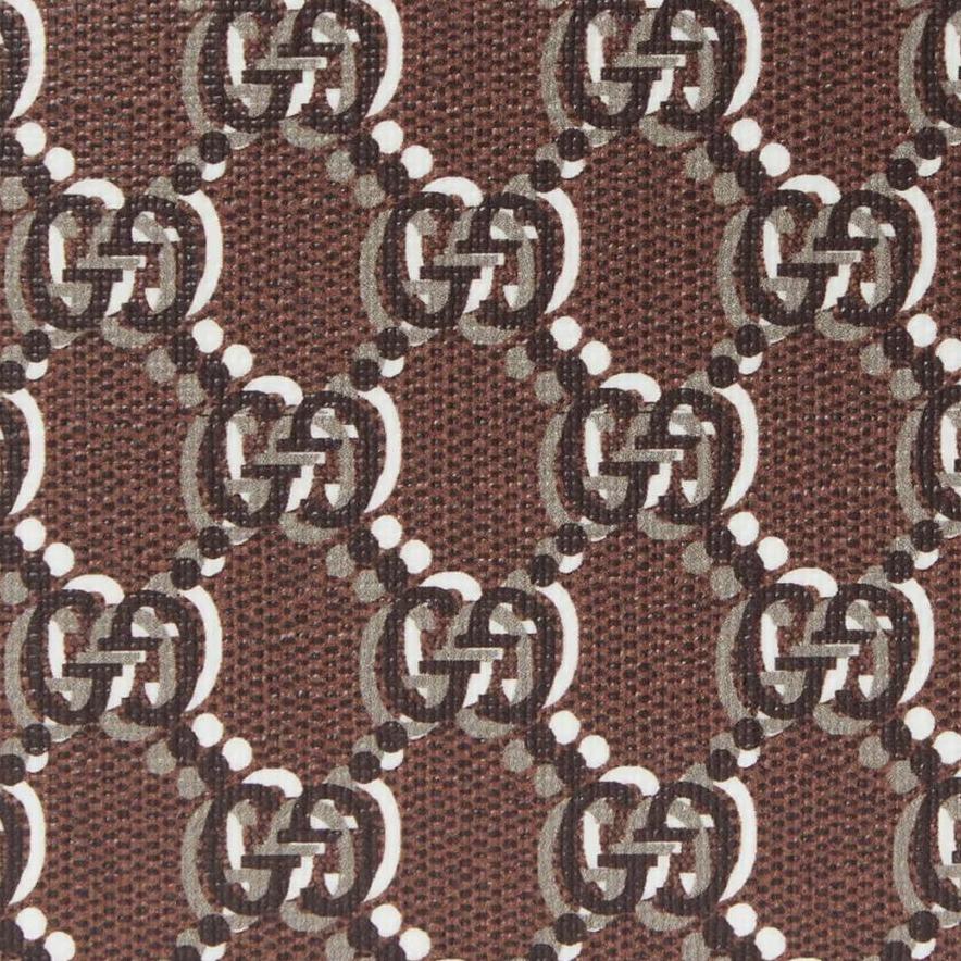 Gucci Кошелек мужской с клапаном и логотипом Double G из канваса, коричневый 802019-FADUN-8649