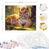Рамка для рисования по номерам для взрослых, наборы с изображением тигра и животных, картина по номерам для начинающих, украшение для дома 40x50 см