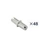 24/ 48/96 pcs 5mm Shelf Support Pegs, Metal Shelf Pegs, Silver Bookshelf Pegs Nickel Plated Shelf Pins Holders