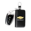 Carbon Filber Car Key Case Keys Full Cover Leather Protection Shell Bag For Chevrolet Colorado Cruze Spark Captiva Malibu Trax GN7