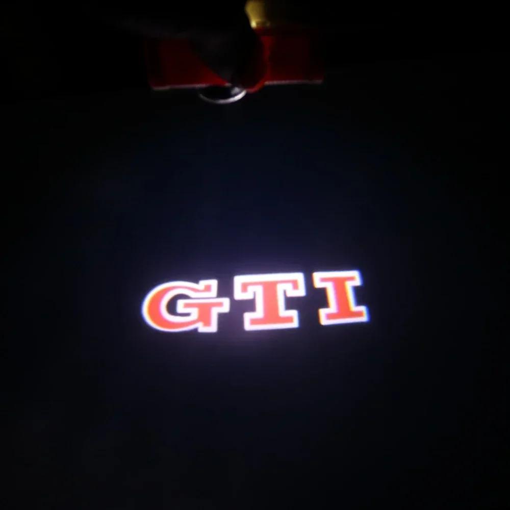 ZDFVU1 2/4P LED Car Door Logo Projector Light Accessories for VW R Golf 5 6 7 GTI GTD GTE Touareg CC Passat B6 B7 B8 B9 C6 C7 C8 Tiguan