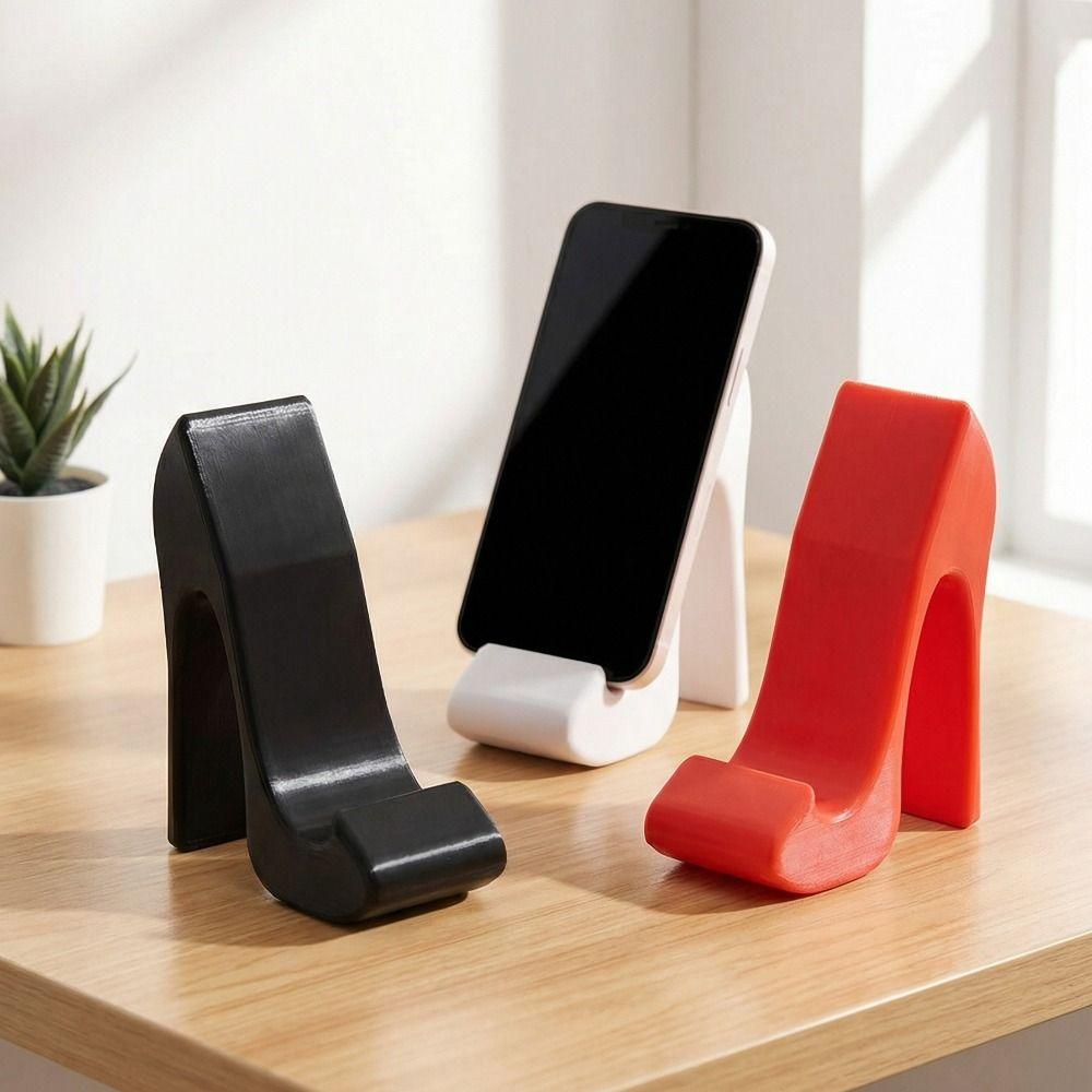 3D Printed Desktop Mobile Phone Holder Creative Phone Kickstand Watching Videos